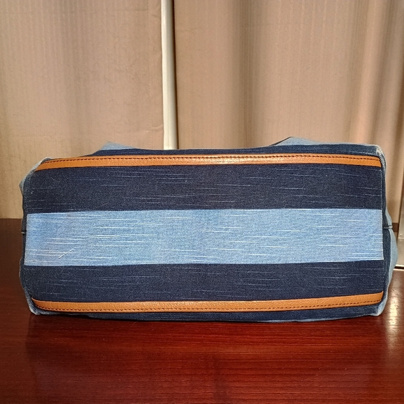 Kate Spade Denim with Nautical Stripes Handbag - Picture 5 of 5